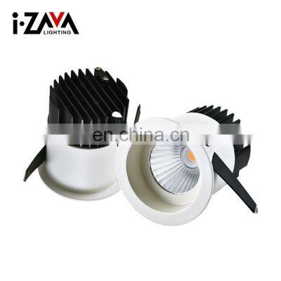 Recessed Mounting Decorative Anti Glare Aluminum Ip44 10w 12w Modern Cob Led Spot Lighting photo-3