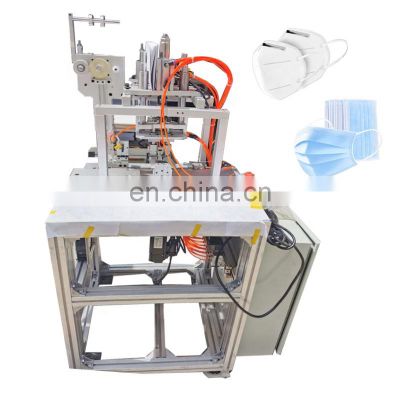 High Efficiency Semi-Automatic Kn95 Face Mask 3 Ply Disposal Mask Making Spot Welding Sealing Machine