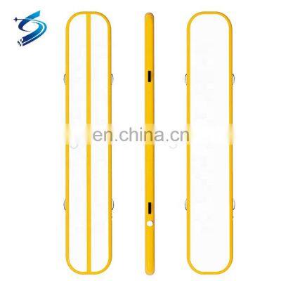 Yellow Inflatable Gymnastics Mat Airtrack Air Track Floor