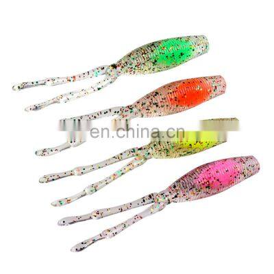 JOHNCOO 75MM 2.8G Soft Plastic Trout Crappie Fishing Lures 10Pcs/Box