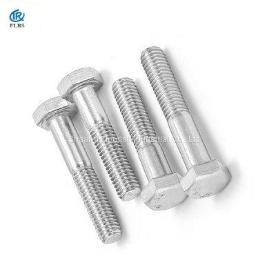 DIN931 / A2-70 Stainless Steel Hexagon Head Bolts Plain Surface Hex Head Screws