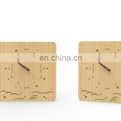 Nordic Modern Minimalist Cheapest Eco Friendly Home Bedroom Decoration Square Shaped Bamboo Tide Wall Clock For Kitchen Sale photo-5