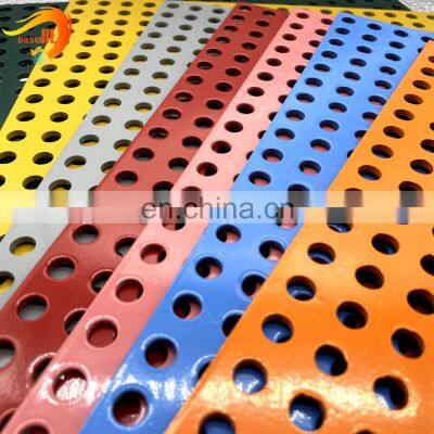 Powder coated 15 mm thickness galvanized perforated mesh plate