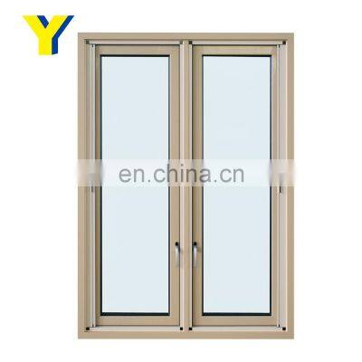 YY Home aluminium french casement window with grid Australia Standard Frame Glass Casement House Window