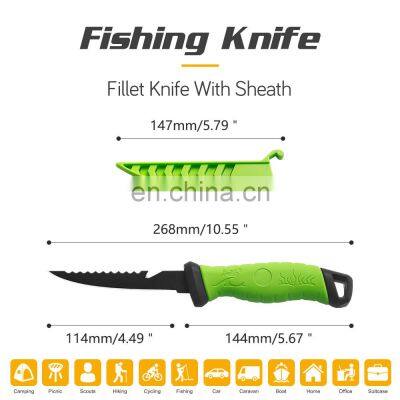 High Quality Outdoor Sports Equipment Knives For Fishing Willet Knife Fishing TPR&ABS Handle Black photo-2