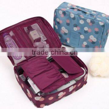 Printing Fabric Soft Travel Cosmetic Bag Case,women Travel Organizer Makeup Bag,beauty Travel Carry Case,polyester Travel Cube photo-2
