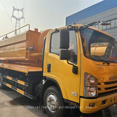 10 cubic Isuzu cleaning and dredging vehicle with suction function