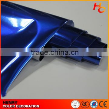 2016 new product 1.52x30M chrome blue car wrap vinyl for auto body decoration