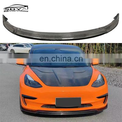 Model 3 ART Style High Quality Carbon Fiber Front Lip Front Bumper lip Front Splitter For Tesla Model 3