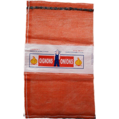 PRINTED PP LENO MESH BAG WITH BAND LABEL LOGO FOR ONIONS photo-4