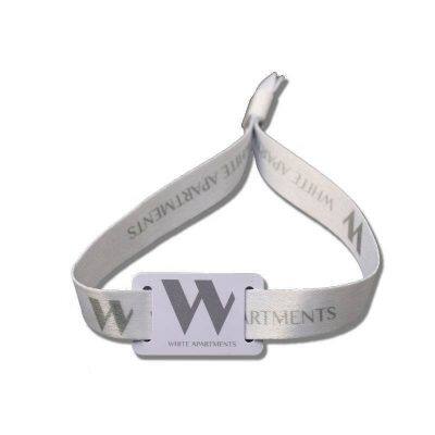 Custom Disposable Music Festival Fabric Wristband Woven RFID NFC Bracelets photo-3