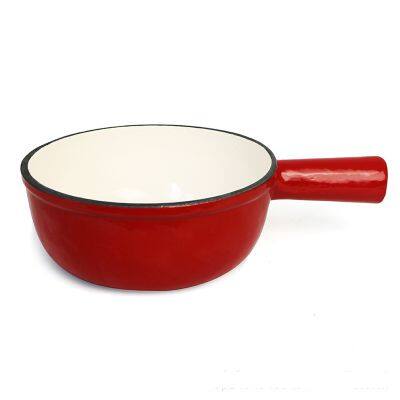 Best Selling Cookware Caquelon Cast Iron Fondue Pot 23 cm Suitable for Induction Cookers