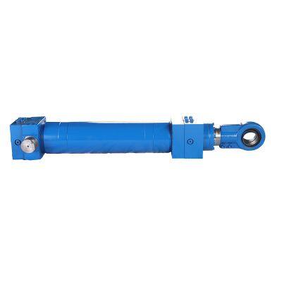 Hydraulic heavy-duty 12-ton 100-bore diameter forklift crane lifting oil cylinder, double-ear ring oil cylinder for construction machinery