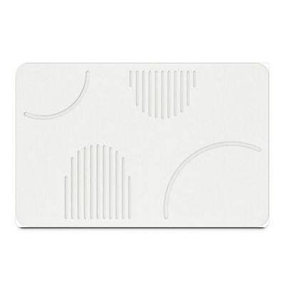 OEM ODM Customized Engraving Diatomite Stone Bath Mat Manufacturer photo-3