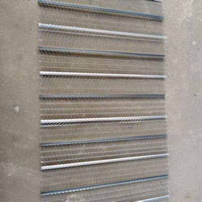 600mm X 2440mm High Rib Lath Factory Standard Ribbed Wire Mesh Stucco Reinforcement Low-Cost Plaster Base for Roofing Wall