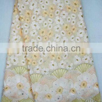 2016 latest design african lace fabric swiss voile J556-2