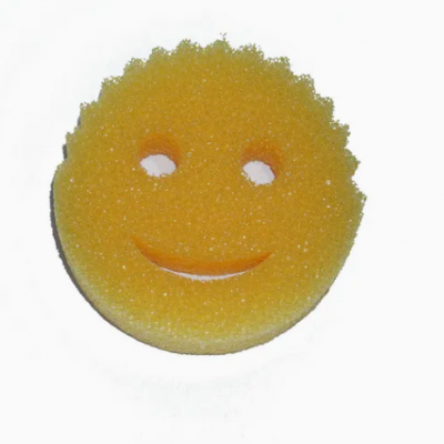 Factory Supply Smile Shape Temperature-Sensitive Sponge Kitchen Sponges for Dishes Cleaning photo-3
