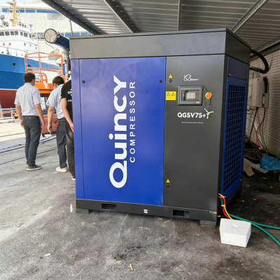 Quincy Air Compressor8 BarQGDV-11kwScrew Type Air Compressor.Energy Saving and Energy-saving. photo-3