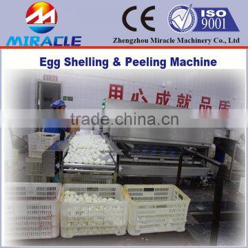 Egg shell removing machine for egg processing boiling and peeling machine