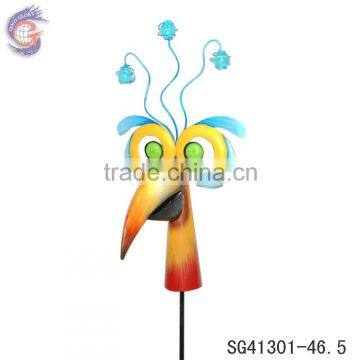 wholesale metal garden ornaments bird stake