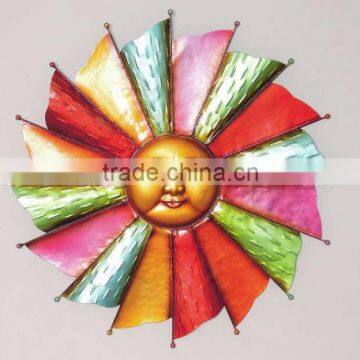 2015 New Sales China Anxi Metal Wall Sun Face Wall Decor