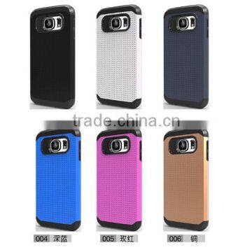 2015 China Factory Newest Colorful Tough Slim Armor Case Shockproof for Samsung Galaxy S6 case Cover back case