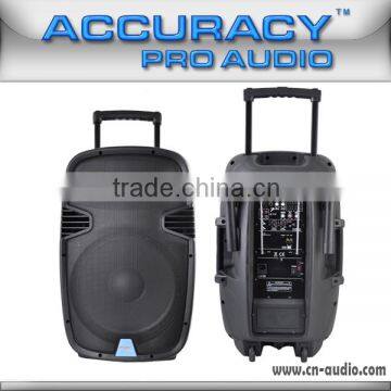 15" Cheap Active Trolley Speaker With 12V Rechargeable Battery PML15AMFQ-V2BP-C-BT