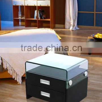 black and glass bedside tables 02k #