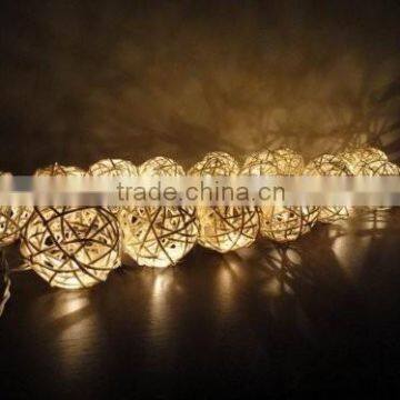 Solar Powered Handcraft 20LEDS Rattan Ball Light Plug-in Decoration Light Holiday Lighting photo-3