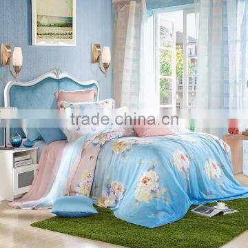 China wholsale100% tencel 60s/300TC king size duvet cover bedding set