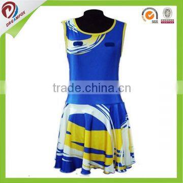 quick dry sublimated custom netball dresses design