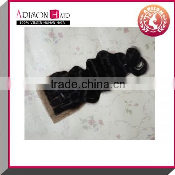 2014 Qingdao factory price wholesale indian hair silk top closure