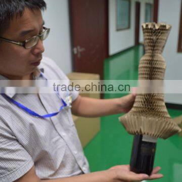 2016 Hot Selling Wine Packaging Box for Single Bottle Packing Box Honeycomb Paper Cushion Kraft Material Customized Design photo-5