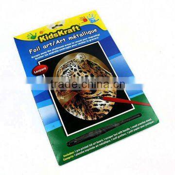 DIY Handcraft Hot Sale New Fashion Design Magic Scraper Foil Silver Engraving