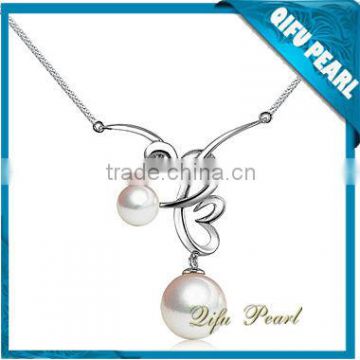 Hotsale Mexican Design 925 Sterling Silver Necklace with Natural Freshwater Pearl