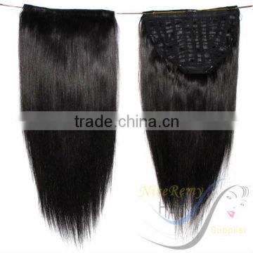 200g virgin brazilian hair half wig for black women