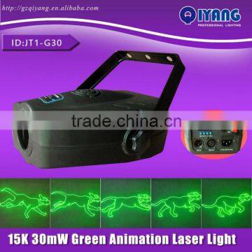 15K scanner 30mW animation green mini laser stage lighting projector