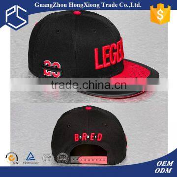 Good quality hip hop 3D embroidery acrylic snapback caps