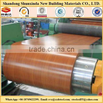 Wood grain PPGI plate(decorate steel, pre - made steel, color steel plate)