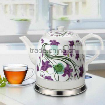 Flower Pattern 1.2L Electric Ceramic Electric Porcelain Kettle                        
                                                Quality Choice