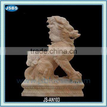 modern outdoor decoration marble kylin statue