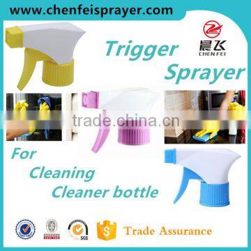 Plastic trigger sprayer long handle discharge rate 1ML nozzle ribbed closure custom trigger sprayer pump sprayer trigger china