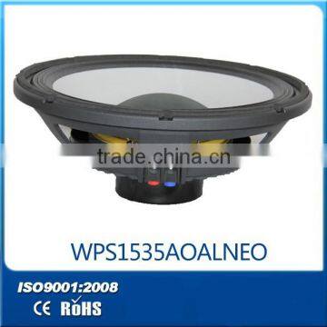 Professional speaker NeoMagnet Aluminium basket 15 inch PA system speaker