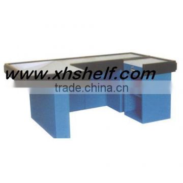 Supermarket cash register counter With Belt By Changshu Factory