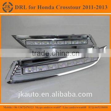 High Power With Yellow Trun Signal Super Quality Daytime Running Lights LED for Honda Crosstour 2011-2013