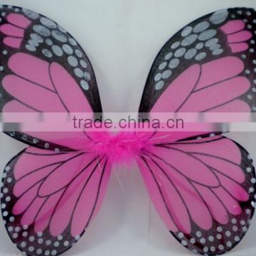 Hot sale fancy dress butterfly wings with feather decoration for ladies girls WG2032