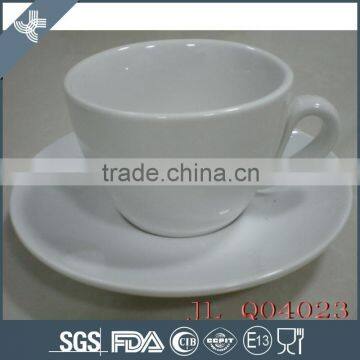 Wholesale white fine 150CC CAPPUCCINO CUP AND SAUCER