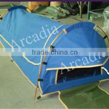 Waterproof and mold resistant canvas swag tent