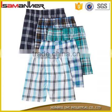 Soft quick dry breathable trendy lattice men 100% polyester swim shorts                        
                                                                                Supplier's Choice