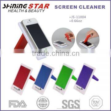 Microfiber silicone sticky mobile screen cleaner holder